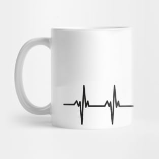 BMX Heartbeat Cyclist Pulse Biker Cycling Mug